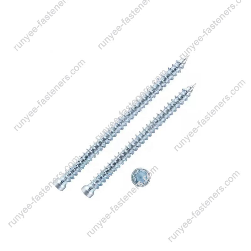 Torx सिलेंडर छोटा सिर कंक्रीट स्क्रू